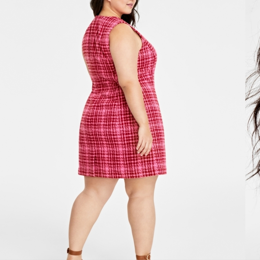 On 34th Macy's Tweed Sheath Dress Size 14W NWT - Picture 3 of 8